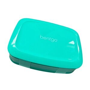Bentgo Kids Lunch Box 5 Compartment Teal Leakproof Bento Travel Snack Sports